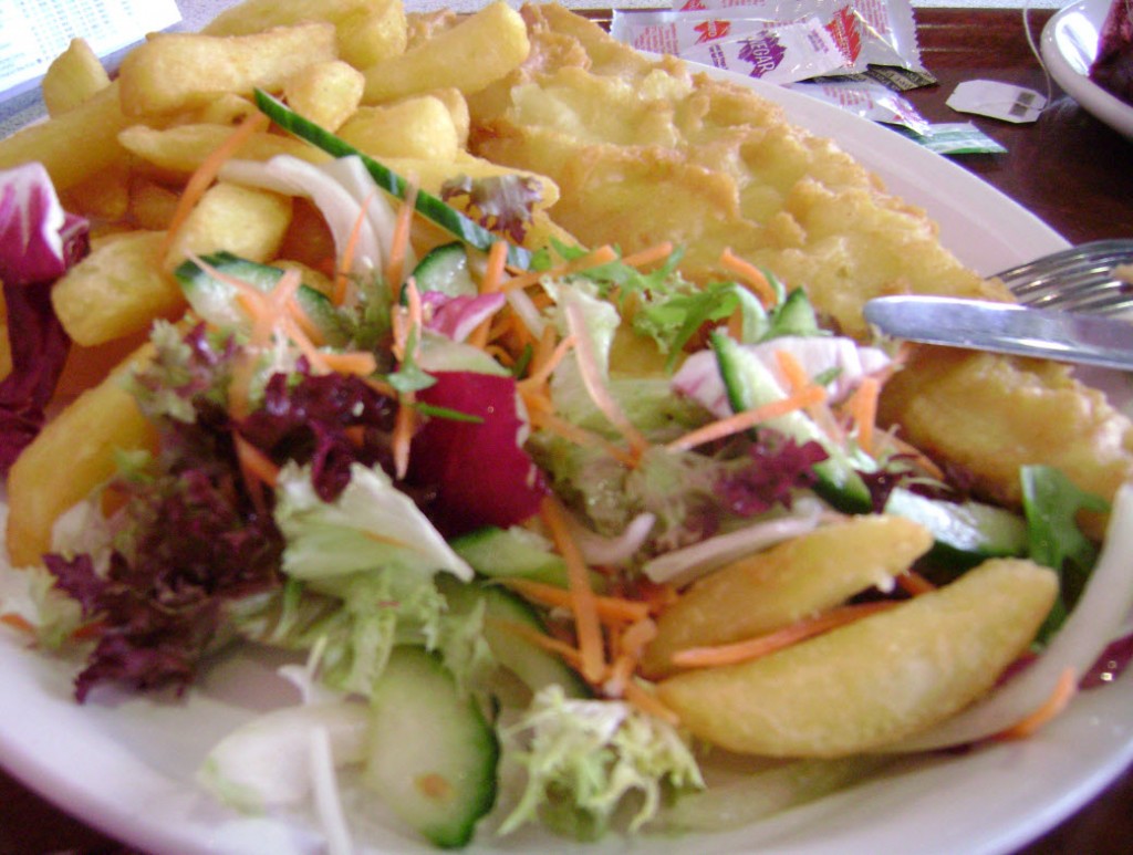 Fish and Chips for lunch in London