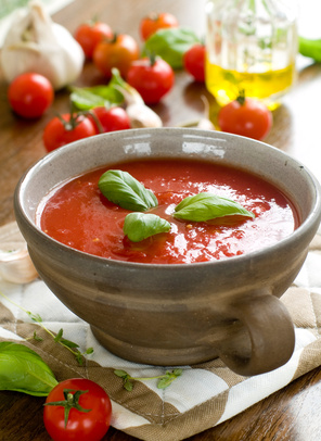 Cold tomato soup